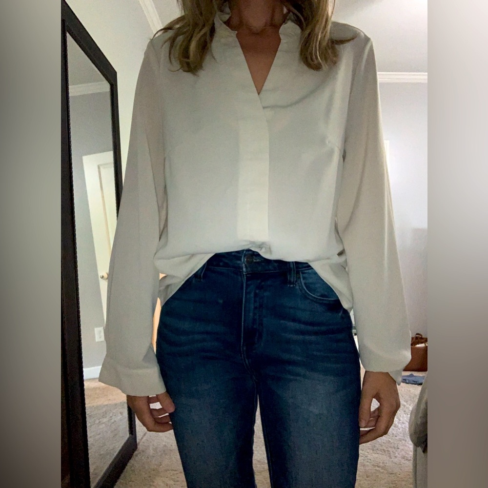 White /cream blouse